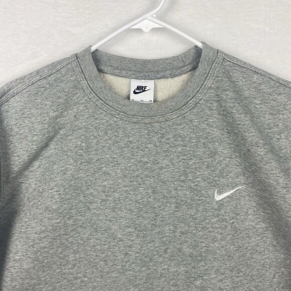Nike Sweater Mens Extra Large Gray Logo Sweatshirt Crewneck Pullover Casual - Picture 3 of 9